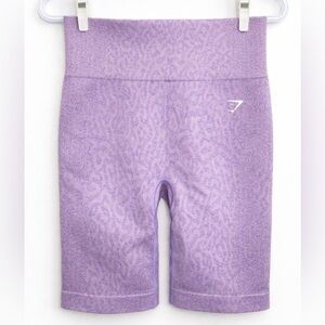 Gymshark Purple Seamless High Waisted Scrunch Shorts